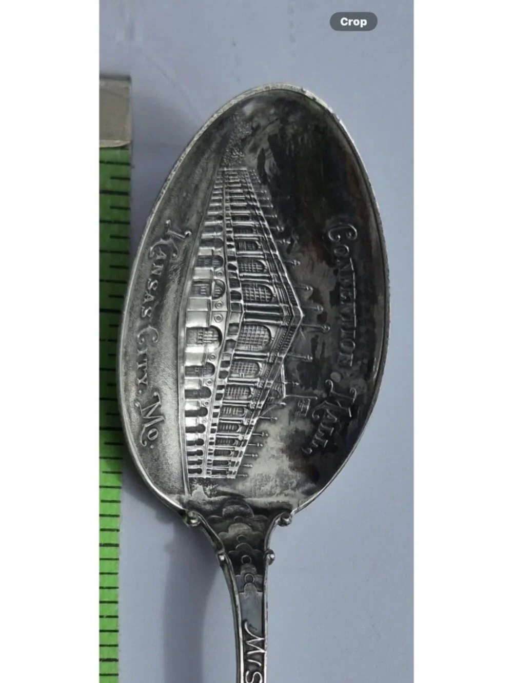 Vintage Sterling Silver Kansas City MO Convention Hall Souvenir Spoon